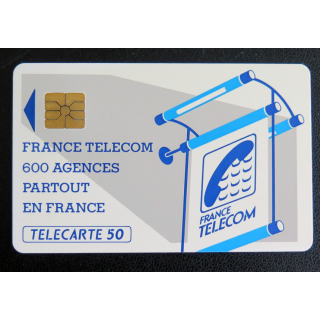Carte téléphonique Télécarte 50 France Telecom 600 agences partout en France