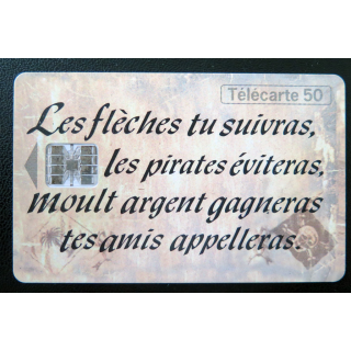 Carte téléphonique Télécarte 50 l'île au Trésor