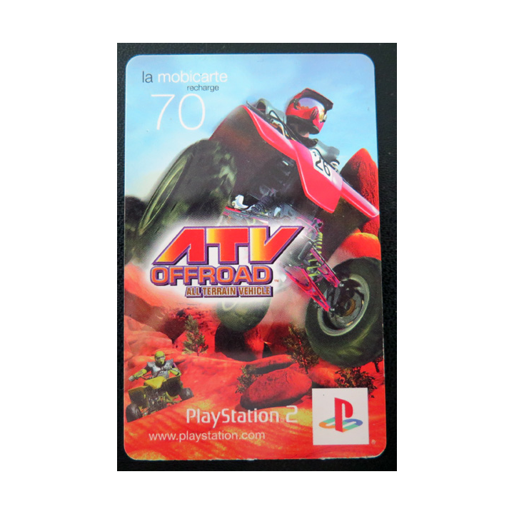 Carte téléphonique Mobicarte 70 PlayStation 2