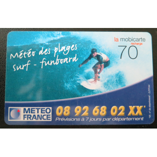 Carte téléphonique Mobicarte 70 Meteo France