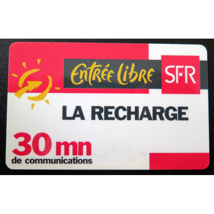 Carte téléphonique La Recharge SFR 30 mn de communications