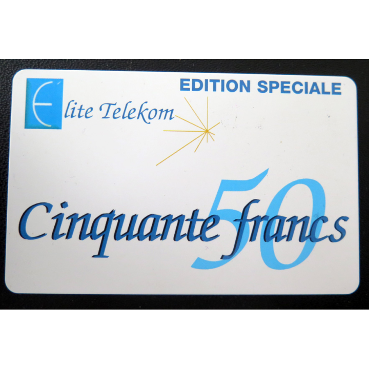 Carte téléphonique Elite Telekom 50 francs
