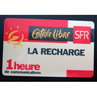 Carte téléphonique La Recharge SFR 1 heure de communications