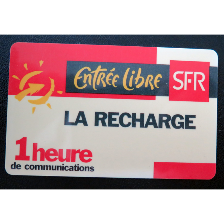 Carte téléphonique La Recharge SFR 1 heure de communications