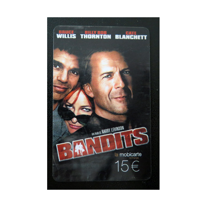 Carte téléphonique Mobicarte 15 € Bandits