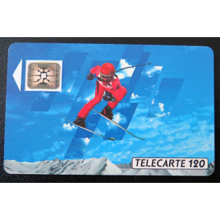 Carte téléphonique Télécarte 120 XVI° Jeux olympiques d'Hiver