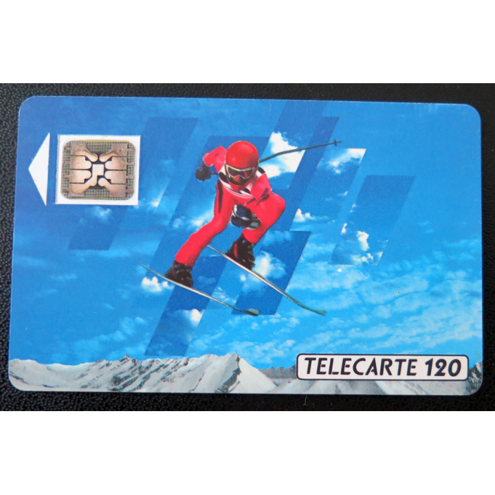 Carte téléphonique Télécarte 120 XVI° Jeux olympiques d'Hiver