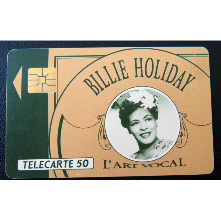 Carte téléphonique Télécarte 50 L'art vocal Billie Holiday