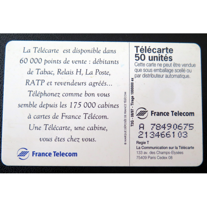 Carte téléphonique Télécarte 50 France Telecom