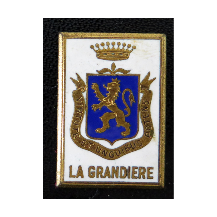 LA GRANDIERE : Aviso colonial La Grandière de fabrication Drago M 550 en émail sans attache