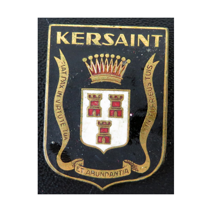 KERSAINT : insigne émaillé de l'escorteur d'escadre Kersaint sans attache