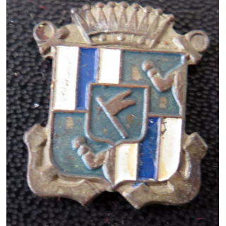 SAVORGNAN DE BAZZA : insigne peint de l'Aviso Savorgnan de Brazza FNFL 2° Guerre mondiale sans attache