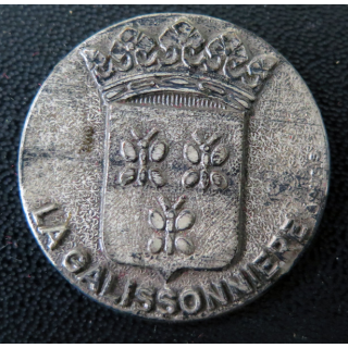 LA GALISSONNIERE : rondache argentée de l'escorteur d'escadre La Galissonnière sans attache
