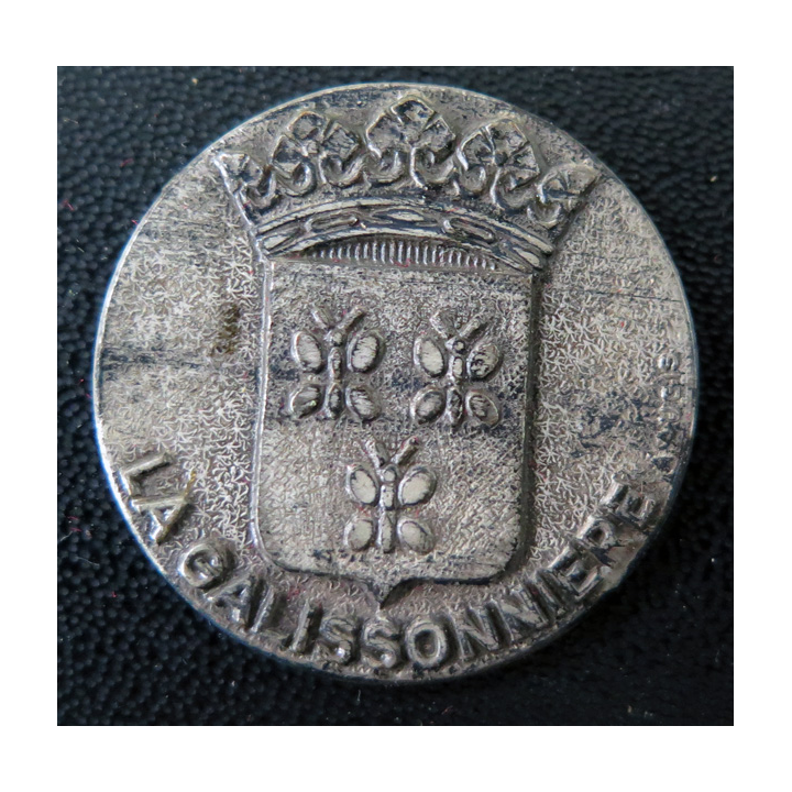 LA GALISSONNIERE : rondache argentée de l'escorteur d'escadre La Galissonnière sans attache