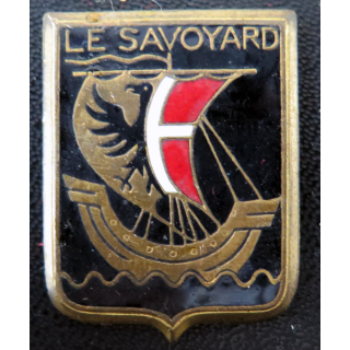 LE SAVOYARD : insigne émaillé de l'escorteur rapide Le Savoyard Arthus Bertrand sans attache
