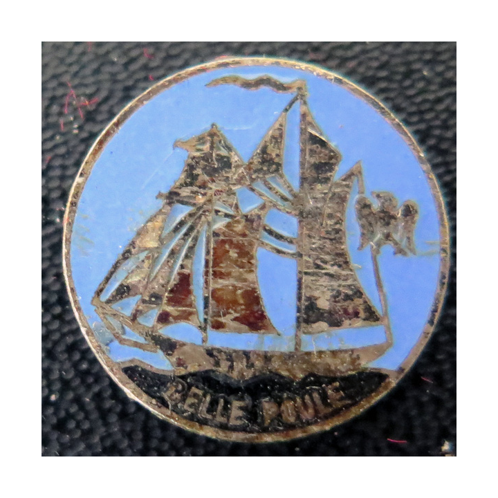 BELLE POULE : pin's émaillé de la belle poule diamètre 1,8 cm sans attache
