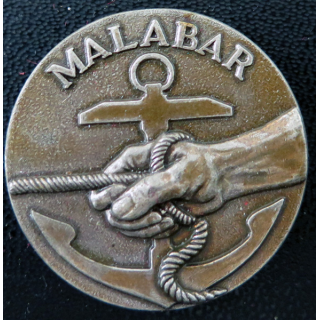 MALABAR : rondache argentée du remorqueur Malabar FIA sans attache