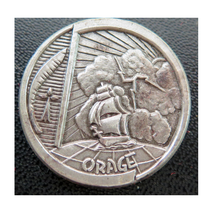 Orage : rondache argentée de l'Orage FIA sans attache
