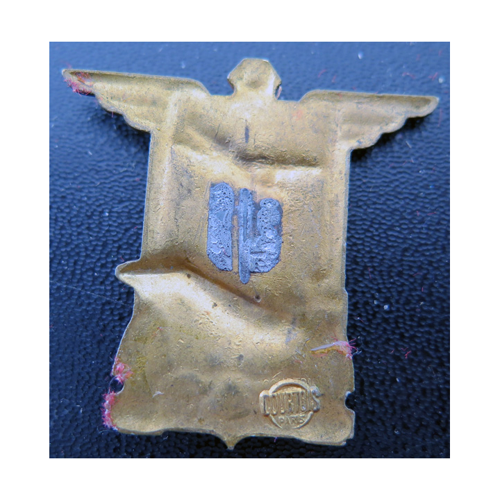 P. A COLOSSUS : insigne émaillé du Porte Avions Colossus Courtois sans attache