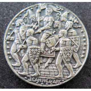 P.H JEANNE D'ARC : rondache argentée du Porte hélicoptère Jeanne d'Arc sans attache