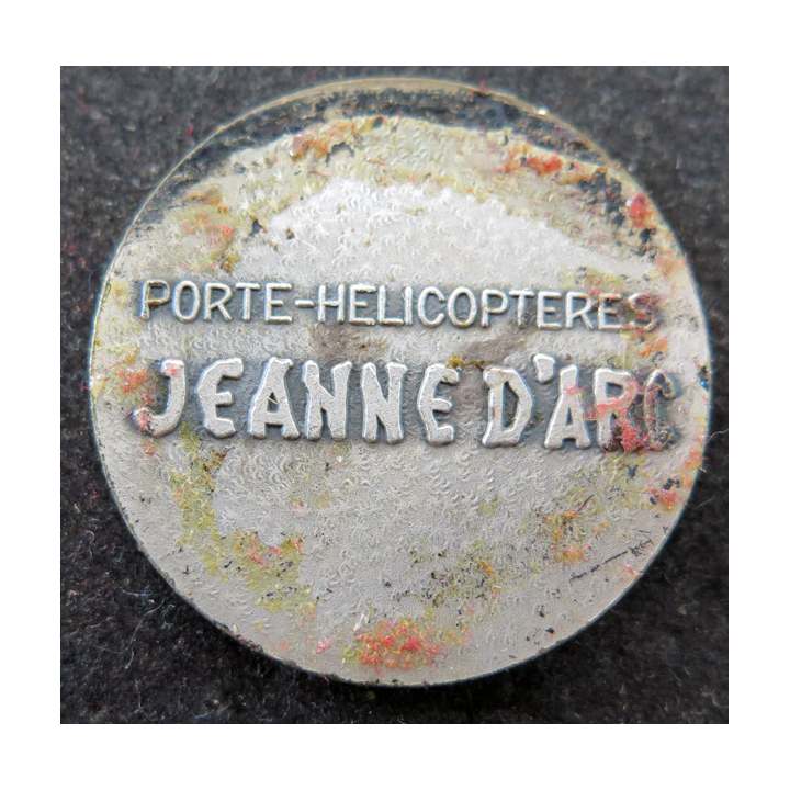 P.H JEANNE D'ARC : rondache argentée du Porte hélicoptère Jeanne d'Arc sans attache