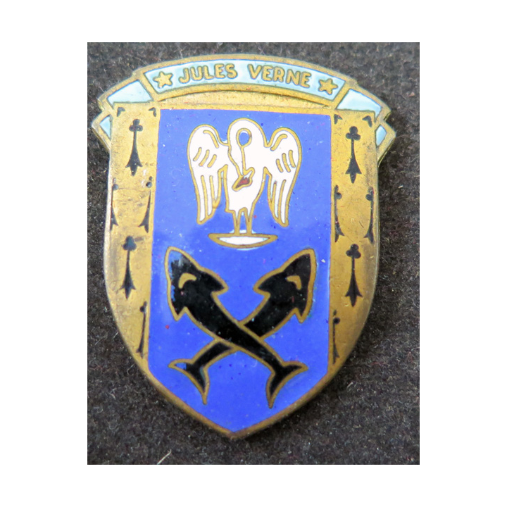 JULES VERNE : insigne émaillé du Navire atelier Jules Verne Augis sans attache