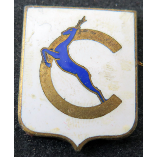 CHEVREUIL : insigne émaillé de l'Aviso Dragueur Chevreuil Augis sans attache