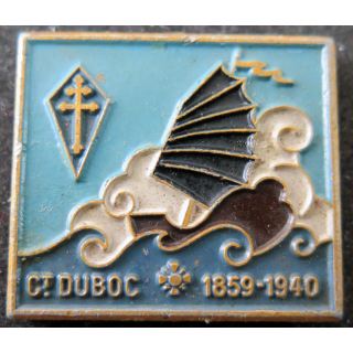CT DUBOC : insigne alu peint de l'Aviso Dragueur Commandant Ct Duboc Augis sans attache