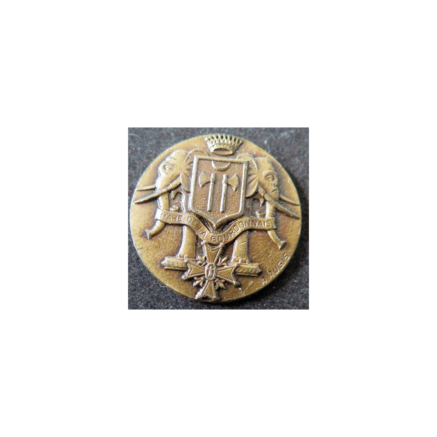 MAHE DE LA BOURDONNAIS : rondache bronze de Mahe de la Bourdonnais sans ...