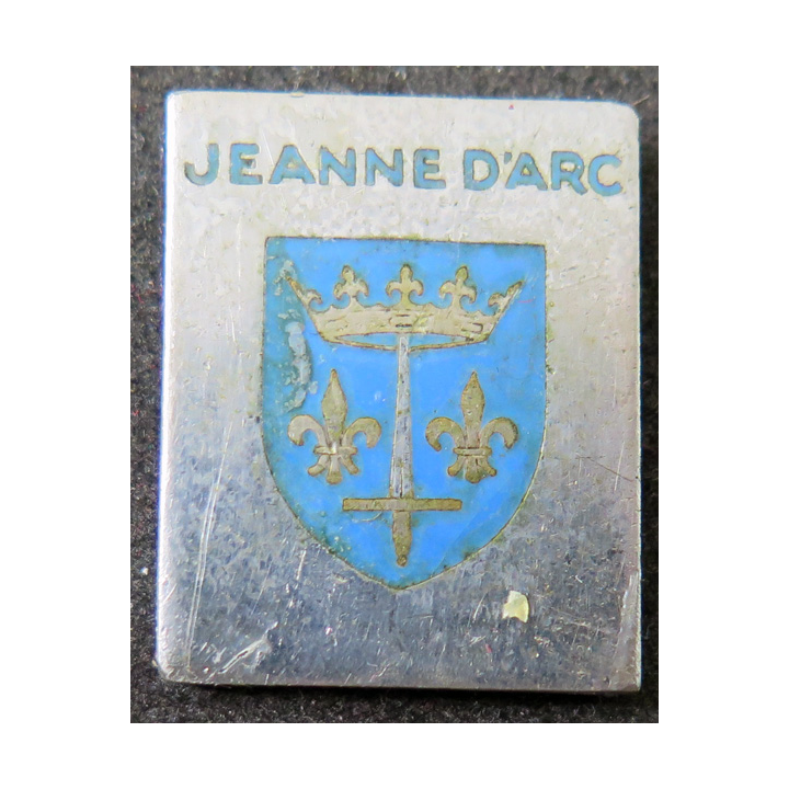 JEANNE D'ARC : insigne émaillé du croiseur Jeanne d'Arc ABPD sans attache