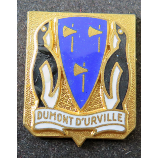 DUMONT D'URVILLE : insigne de l'aviso colonial Dumont d'Urville FIA sans attache