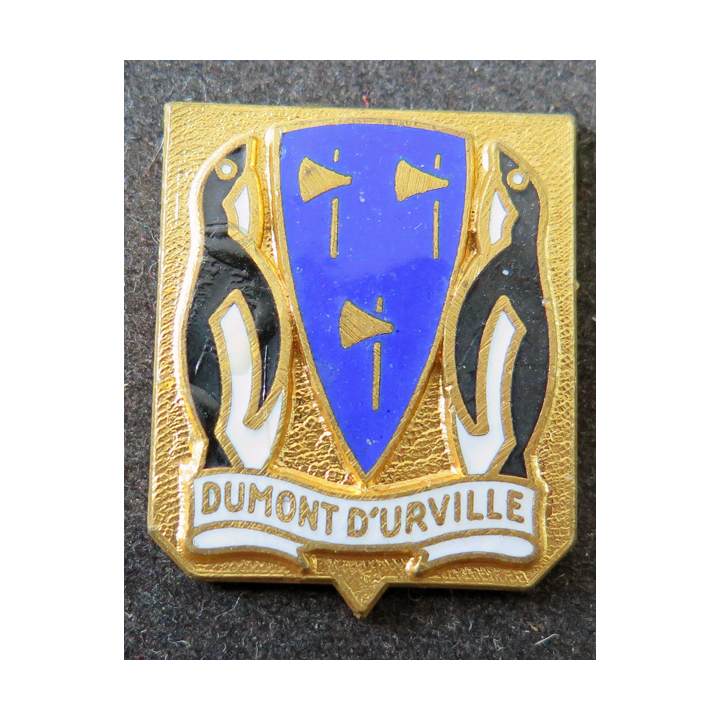 DUMONT D'URVILLE : insigne de l'aviso colonial Dumont d'Urville FIA sans attache