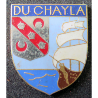 DU CHAYLA : insigne de l'escorteur d'escadre Du Chayla AB Paris sans attache