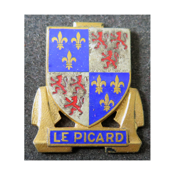 LE PICARD : insigne émaillé de l'escorteur rapide Le Picard Drago Paris sans attache