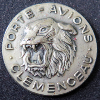 P.A CLEMENCEAU : rondache argentée du Porte-Avions Clémenceau FIA sans attache
