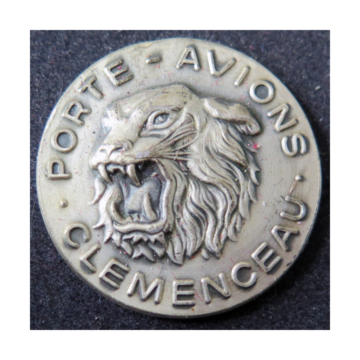 P.A CLEMENCEAU : rondache argentée du Porte-Avions Clémenceau FIA sans attache