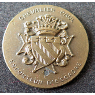 CHEVALIER PAUL : rondache bronzée de l'escorteur d'escadre Chevalier Paul sans attache