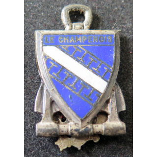 LE CHAMPENOIS : insigne émaillé de l'e l'escorteur rapide Le Champenois (Fabrication Augis) sans attache