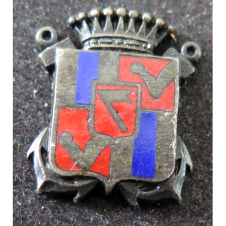 SAVORGNAN DE BRAZZA : insigne émaillé de l'aviso Savorgnan de Brazza 21 mm sans attache