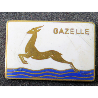 GAZELLE : insigne émaillé de l'Aviso dragueur Gazelle Augis sans attache