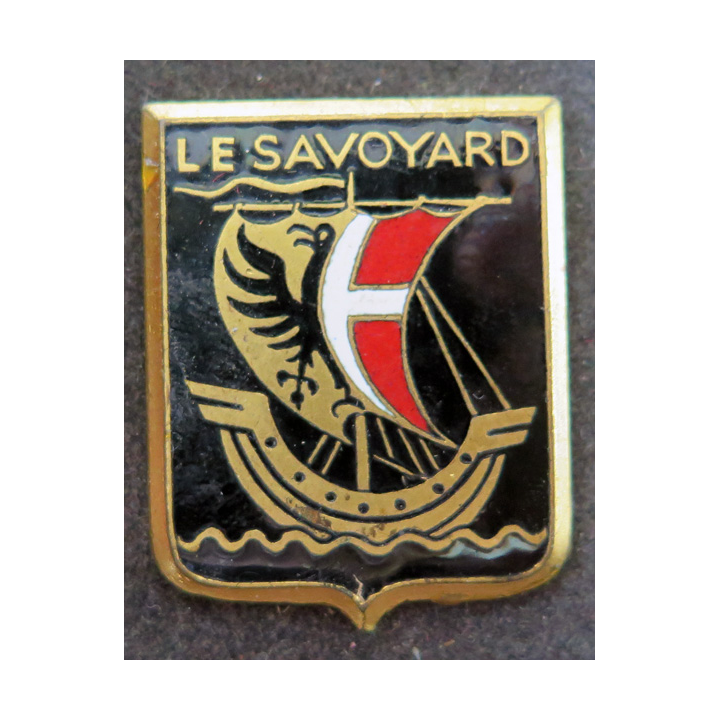 LE SAVOYARD : insigne émaillé de l'Escorteur Rapide Le Savoyard Augis sans attache
