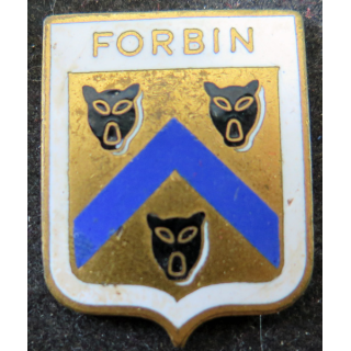 FORBIN : insigne émaillé du torpilleur Forbin Augis sans attache