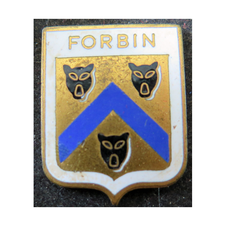 FORBIN : insigne émaillé du torpilleur Forbin Augis sans attache