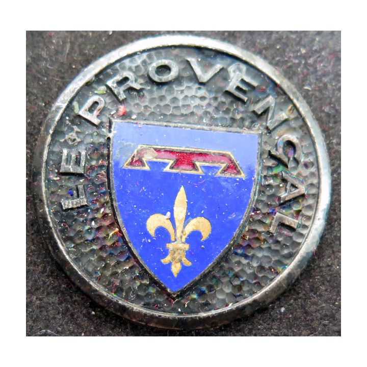 LE PROVENCAL : rondache émaillé de l'escorteur rapide Le Provençal Arthus Bertrand Paris sans attache