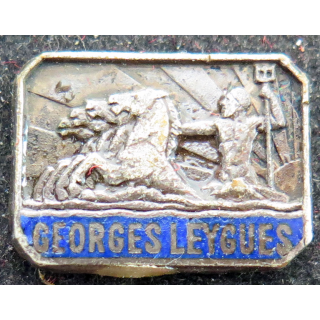 GEORGES LEYGUES :  insigne émaillé du croiseur Georges Leygues (Fabrication Courtois) sans attache