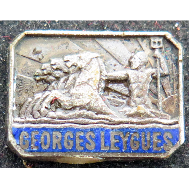 GEORGES LEYGUES :  insigne émaillé du croiseur Georges Leygues (Fabrication Courtois) sans attache