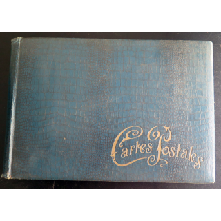 Album en cuir pour 480 cartes postales dimensions 38 x 26 x 2 cm (60 pages)