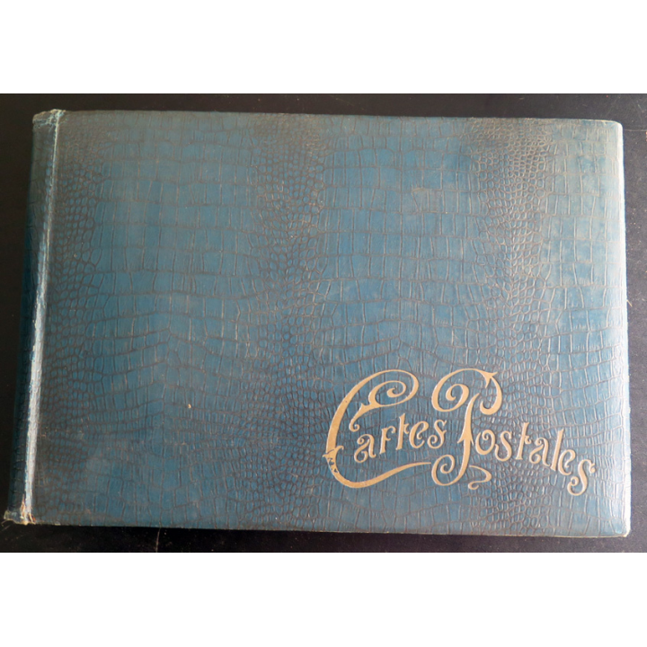 Album en cuir pour 480 cartes postales dimensions 38 x 26 x 2 cm (60 pages)