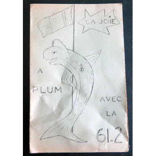 Programme de la soirée du 15 décembre 1961 à Plum Nouvelle Calédonie avec la 61-2