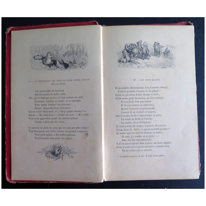 La Fontaine Choix de fables 4° édition Hachette 1899